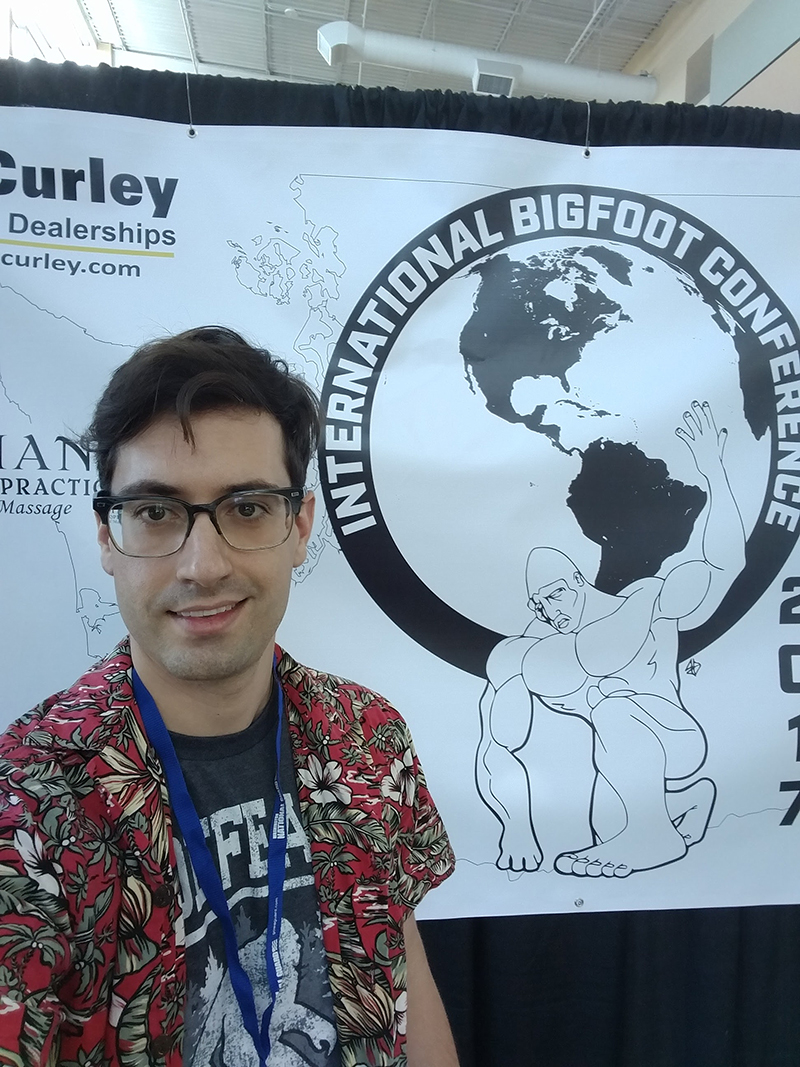Adrian Pijoan selfie at the International Bigfoot Conference